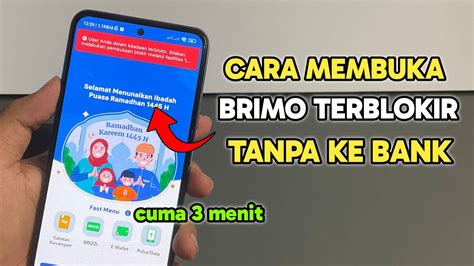 Brimo Terblokir Cara Memperbaiki Buka Blokir Brimo Tanpa Ke Bank