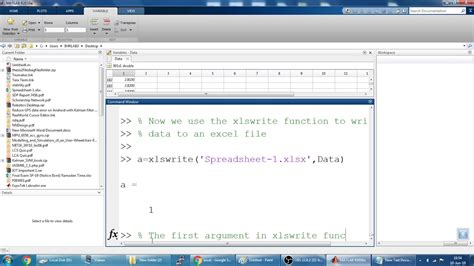 How To Import Data From Matlab To Excel Youtube