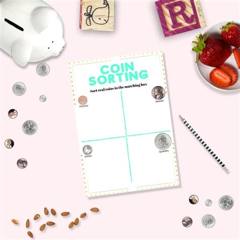 Printable Money Counting Activity Sheet - Etsy