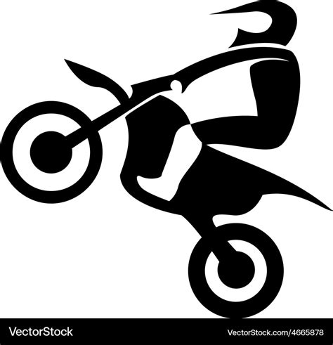 Motocross Enduro Rider Royalty Free Vector Image