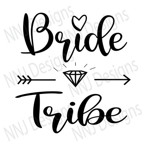 Bride Tribe Svg Digital Files Wedding Just Married Engagement Etsy