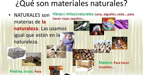 La Clase De Marta MATERIALES NATURALES