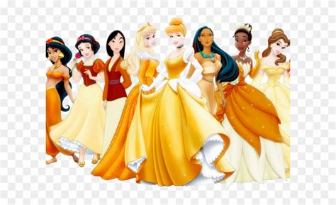 Disney Princesses Clipart Orange Disney Princess In Orange Dress