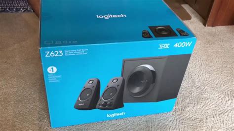 Logitech Z623 Thx 21 Channel Speaker System Unboxing Youtube