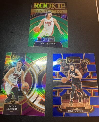 2023 24 Panini Select Basketball Jaime Jaquez Jr 3 Card Lot EBay