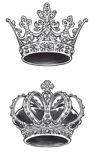 King & Queen Crown Tattoo – Tattoo for a week