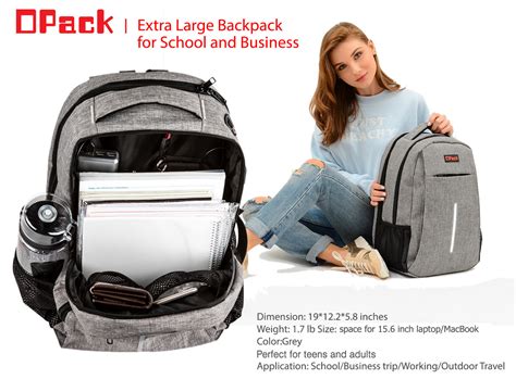 Travel 15.6″ Laptop Backpack, Anti Theft Slim RFID Blocking Pocket – Opack