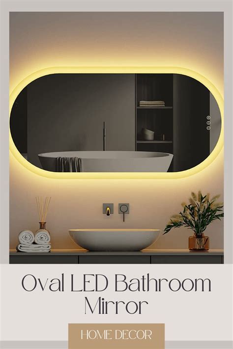 Reflect On Style Function LUVODI Oval LED Bathroom Mirror Led