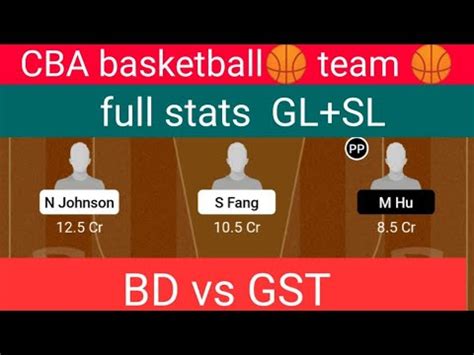 Bd Vs Gst Dream Gst Vs Bd Dream Team Production Cba Basketball