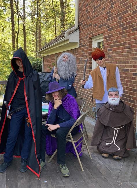 [OC] My group cosplayed as our characters this Halloween! : r/DnD