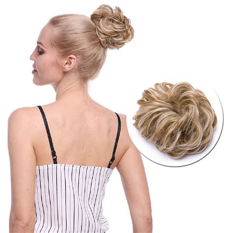 S Noilite Synthetic Hair Bun Extensions Messy Scrunchies Hair Pieces For Women Donut Updo