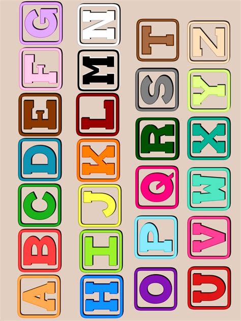 The Letters And Numbers Are Made Up Of Different Colors Shapes And