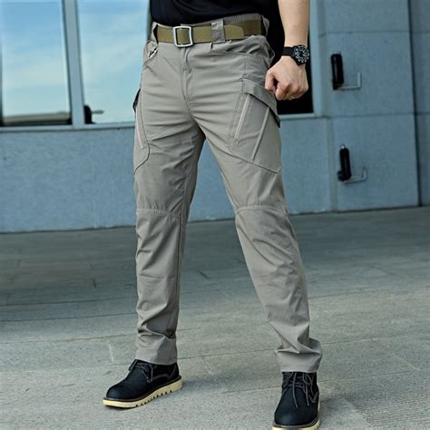 Ix9 Military Tactical Pants Waterproof Cargo Pants Men Breathable Solid Combat Trousers Shopee