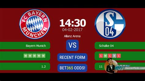 Bayern Munich Vs Schalke PREDICTION By 007Soccerpicks YouTube