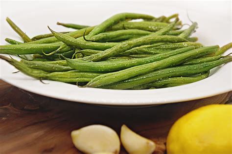 Roasted Lemon And Garlic Haricots Verts Real Food Well