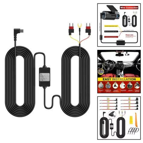 KIT DE FIL Dur D Alimentation Fiable Bloc De Tableau De Bord Cam Ra USB