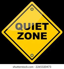 Quiet Zone Sign Sticker Vector Stock Vector Royalty Free