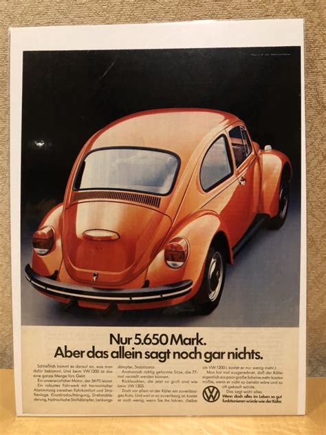 中古空冷 VW ビートル ビッグテールのスタンダード 70年代のドイツの広告 雑誌の切り抜き 当時モノですの落札情報詳細 ヤフオク