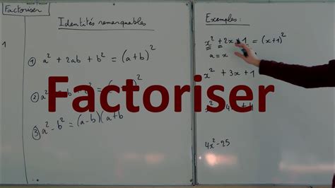 Cours et Exemples Factoriser avec la simple distributivité avec les