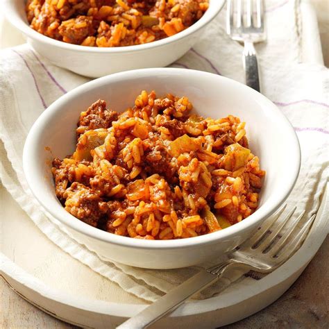 Spanish Rice With Ground Beef Recipe Taste Of Home