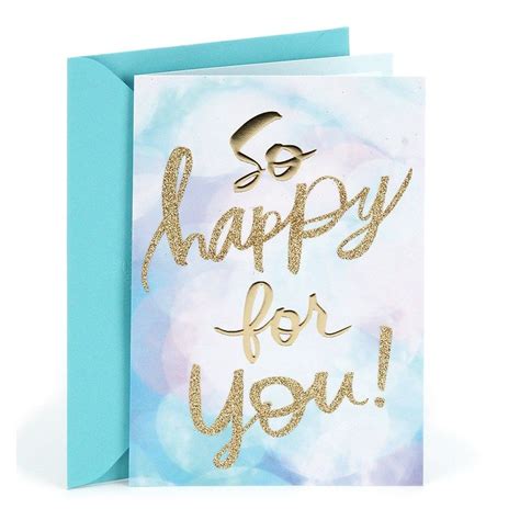 Hallmark Congratulations So Happy For You Greeting Card In 2022 Hallmark Greeting Cards