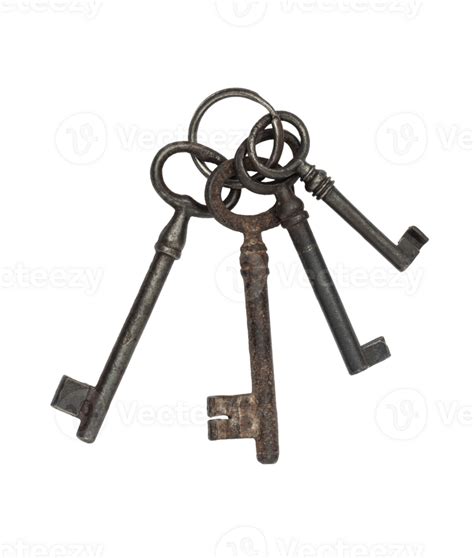 Bunch Of Old Vintage Keys Isolated On A Transparent Background 37751357 Png