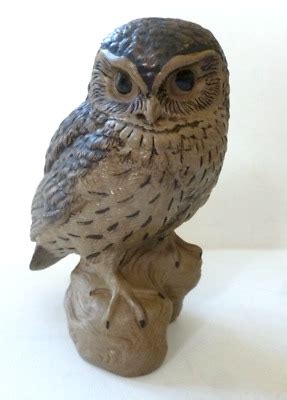 POOLE POTTERY Barbara Linley Adams LARGE STONEWARE OWL FIGURINE EBay