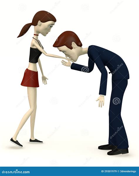 Cartoon Character Kissing Hand Royalty Free Stock Images Image 29301979