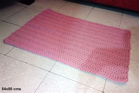 Tapete Rectangular Crochet De Jareta 500 00 En Mercado Libre