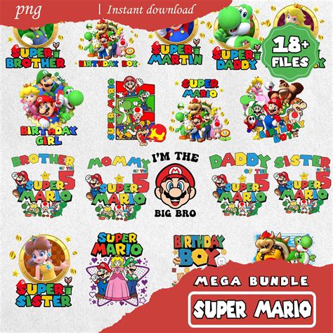 18 Super Mario Bundle Png Mainbundle