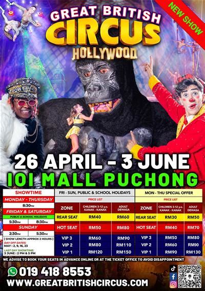 Great British Circus New Show Hollywood Ticket, IOI Mall Puchong