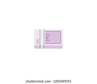 British Pound Vector Isolated Emoji Icon Stock Vector (Royalty Free ...