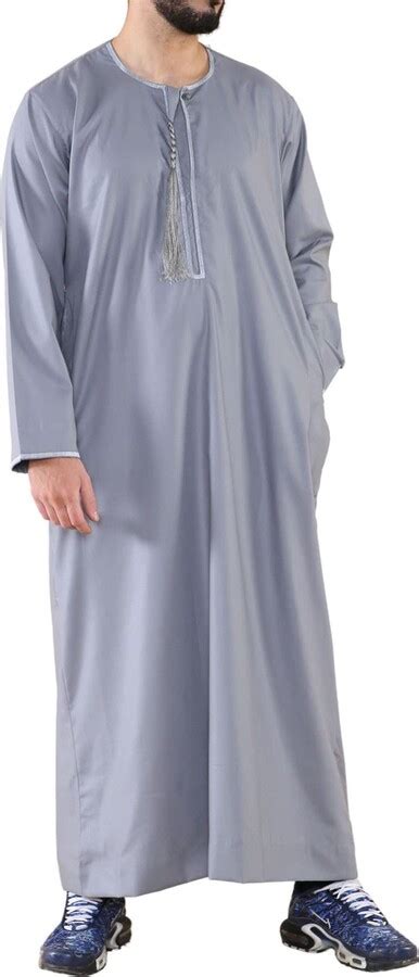 Truclothing Mens Thobe Jubba Islamic Clothing Muslim Kaftan Emirati