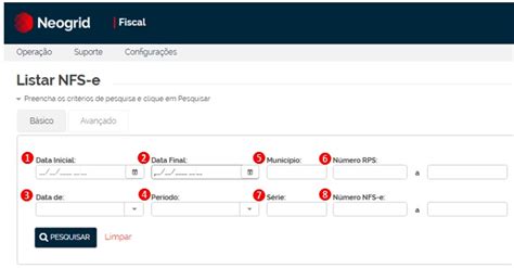 Consulta De Documentos Opera O Nfs E Neogrid Docs