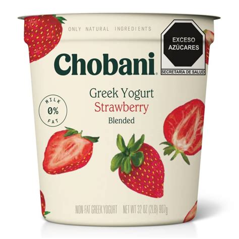 Yogurt Chobani Estilo Griego Con Fresa 907 G Walmart