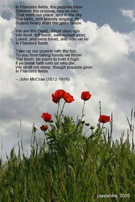 Poem In Flanders Fields Printable