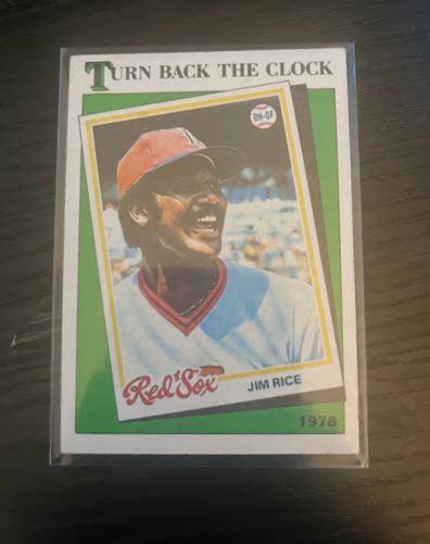 Topps Turn Back The Clock Jim Rice Ebay