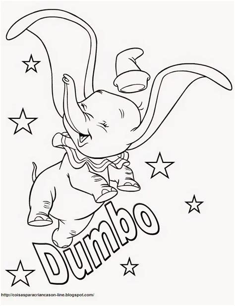 Desenhos Do Dumbo Para Colorir E Imprimir Toda Atual