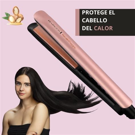 Rese A Plancha Alisadora Remington Keratin Therapy Argan Off