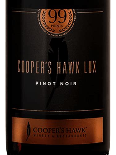 Coopers Hawk Winery Lux Pinot Noir Vivino Us