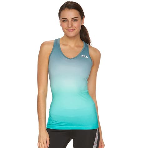 Womens Fila Sport® Ombre Racerback Running Tank Running Tanks Womens Workout Outfits Running