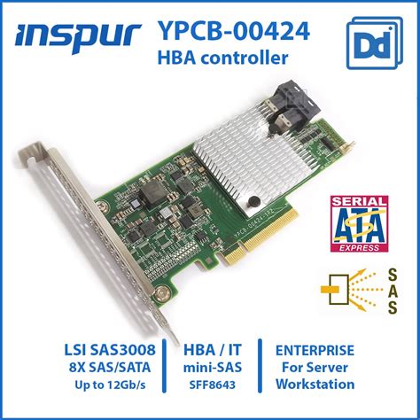 RAID CARD INSPUR YPCB 00424 LSI SAS3008 HBA SAS 12G For Enterprise