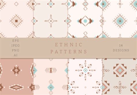 Ethnic Patterns 14 Designs Graphic by Purrga · Creative Fabrica