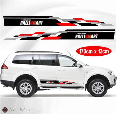 Mitsubishi Montero Ralli Art Body Sticker Cut Out Vinyl Sticker Lazada Ph