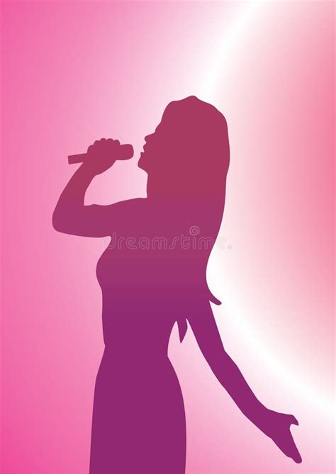 Female Singing Stock Vector Illustration Of Clip Microphone 4678374