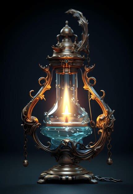 Premium Ai Image Vintage Oil Lamp Old Retro Lantern Light Fire Antique Flame Equipment Ancient