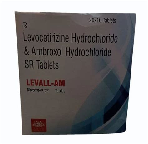 Levocetirizine Hydrochloride Ambroxol Sr Tablets At Rs Box In Ludhiana