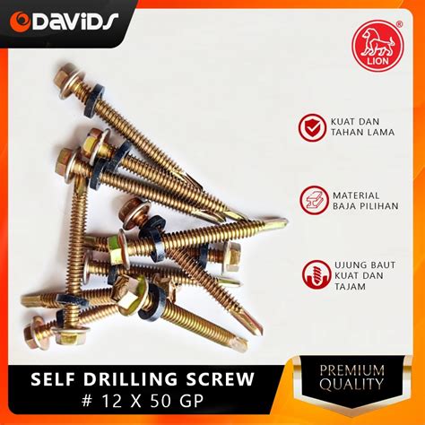 Jual Baut Roofing Sekrup Baja Ringan Skrup Drilling Galvalum Cm X