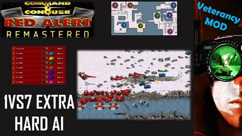 Command Conquer Red Alert Remastered Skirmish 1VS7 EXTRA HARD AI