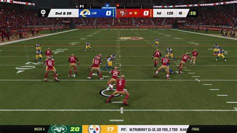 Madden Nfl 23 Franchise Mode Rams Season 1 Week 4 Vs 49ers Rain Game Costly Fumble